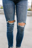 Skinned Knee Skinny Jeans