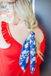 Spring Fling Floral Tying Scrunchie