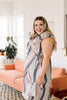 Striped Delight Ruffled Wrap Dress