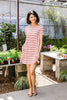 Stripes T-Shirt Dress In Rose