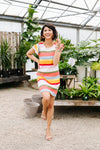 Summer Stripes Waffle Knit Dress