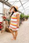Summer Stripes Waffle Knit Dress