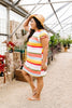 Summer Stripes Waffle Knit Dress