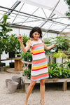 Summer Stripes Waffle Knit Dress
