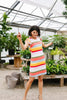 Summer Stripes Waffle Knit Dress