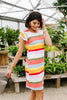 Summer Stripes Waffle Knit Dress