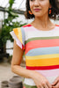 Summer Stripes Waffle Knit Dress