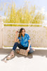 Tie & Tie Dye Top In Sky