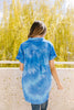 Tie & Tie Dye Top In Sky