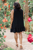 Tiered in Black Dress