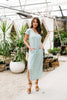 To The Max Striped Maxi In Mint