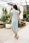 To The Max Striped Maxi In Mint