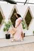 To The Max Striped Maxi In Blush