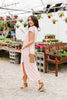 To The Max Striped Maxi In Blush