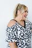 To The Moon Cold Shoulder Top