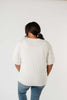Top Stitch V-Neck In Off-White