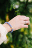 Touch Of Gold Stone Bracelet In Blue Sodalite