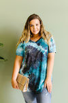 Turquoise Tie Dye Fantasy Top