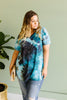 Turquoise Tie Dye Fantasy Top