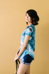 Turquoise Tie Dye Fantasy Top