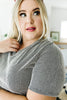 Two-Tone Ribbed V-Neck In Black