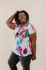 Unexpected Flowers V-Neck Top