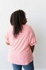 Vertical Horizon Striped Top In Coral