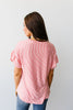 Vertical Horizon Striped Top In Coral