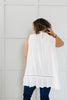 Victoria Lace Mock Neck Top In Ivory