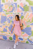 Wee Floral Babydoll Dress In Pink