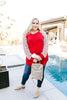 Well-Red Raglan Top