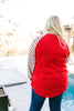 Well-Red Raglan Top