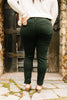 Wine And Dine Colored Jeans In Spruce