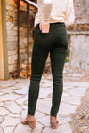 Wine And Dine Colored Jeans In Spruce