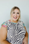 Zany Zebra Top